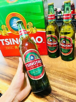 Bia Tsingtao 4.8%-chai 640ml