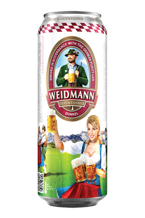 Bia Weidmann Hefeweissbier Dunkel 5% Đức – 24 lon 500ml