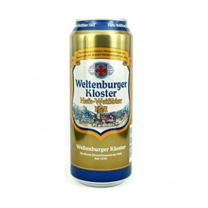 Bia Weltenburger Kloster Hefe-weibbier Hell Đức Lon 500ml