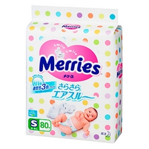 Tã giấy Merries S80 (S-80) - 80 miếng