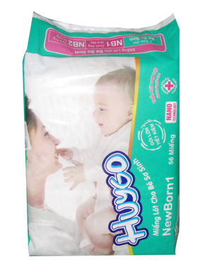 Bỉm Huygo Newborn 1 (56 miếng)