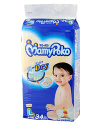 Tã giấy Mamypoko L34 (dành cho trẻ từ 9-14kg)