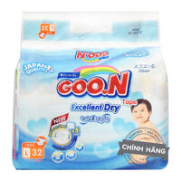 Bỉm-Tã dán Goo.N Jumbo Slim L32 (dành cho trẻ 9-14kg)