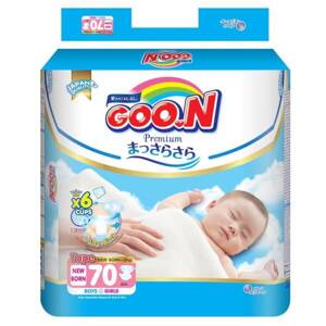 Bỉm - Tã dán Goon Premium NB70 (Newborn) - 70 miếng (cho bé dưới 5kg)