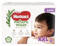 Bỉm - Tã quần Huggies Platinum Naturemade size XXL 26 miếng (Cho bé > 15kg)