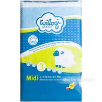 Tã dán Wilogi Midi số 3 - 56 miếng (dành chp trẻ từ 4-9kg)