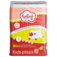 Bỉm Wilogi Mini số 2 - 60 miếng (dành cho trẻ từ 3-6kg)