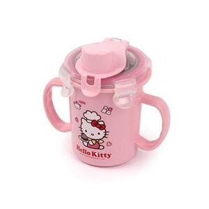 Bình Đựng Nước Có Quai Bằng Thép Không Gỉ Hello Kitty Lock&Lock - LKT478