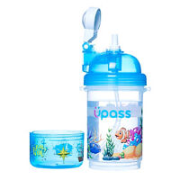 Bình nước cao cấp nắp bật có khay đựng kẹo Upass UP0826Y 400ml actbonus