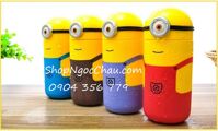 Bình nước thủy tinh giữ nhiệt Minion