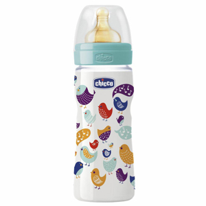 Bình sữa an toàn núm ty cao su Wellbeing Chicco 250ml