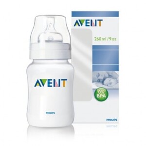 Bình sữa đơn nhựa PP BPA Free Avent 260ml