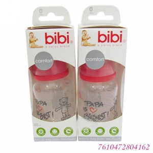 Bình sữa nhựa cổ hẹp BiBi 109565 - 125ml