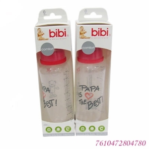 Bình sữa nhựa cổ hẹp BiBi 109566 - 250ml