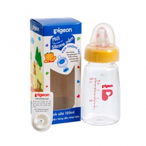 Bình sữa cổ hẹp Pigeon 120ml