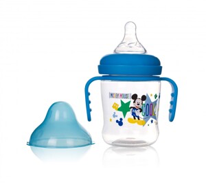 Bình sữa cổ rộng có tay cầm 125ml Disney DN80133