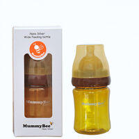 Bình sữa cổ rộng MummyBee Nano Silver 150ml