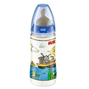 Bình sữa cổ rộng FIRST CHOICE Janosch núm cao su số 2 Nuk - 300ml