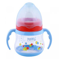 Bình sữa cổ rộng quai cầm Pappi 150ml