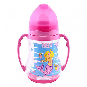 Bình sữa cổ rộng quai cầm Pappi 250ml