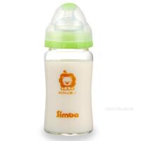 Bình sữa hồ lô cổ rộng thủy tinh nhẹ Simba S6905 - 240ml