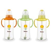 Bình sữa hồ lô tay cầm hút tự động nhựa Pes 300Ml - Simba