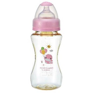 Bình Sữa Nhựa Rộng Cổ Rộng Kuku KU5842 - 330 ml