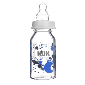 Bình sữa Nuk cổ hẹp silicon 125ml