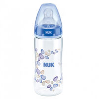 Bình sữa PA Nuk núm silicone S2-M 300ml NU21474