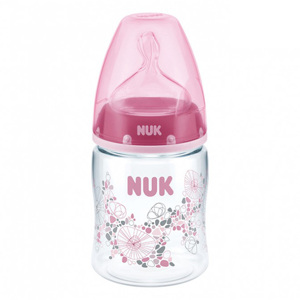 Bình sữa PA Nuk núm silicone S1-M 150ml NU21475