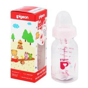 Bình sữa tròn Pigeon RP4 núm ti silicone 120ml