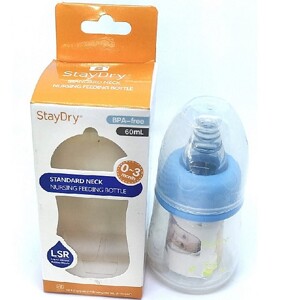 Bình sữa PP cổ hẹp StayDry 60ml