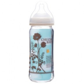 Bình sữa thủy tinh cổ rộng Chuchu Baby G - 240ml