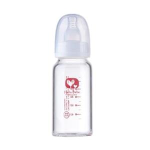 Bình sữa thủy tinh cao Hello Bebe HBB105 - 120 ml