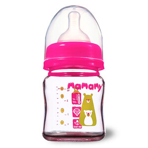 Bình sữa thủy tinh cổ rộng Mamamy 120ml