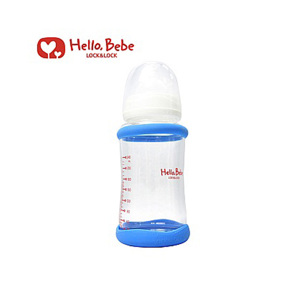 Bình sữa thủy tinh thấp Hello Bebe HBB114B.HBB114P - 120 ml