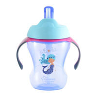 Bình tập uống có ống hút cho bé Tommee Tippee Training Straw - 230ml, từ 9 tháng