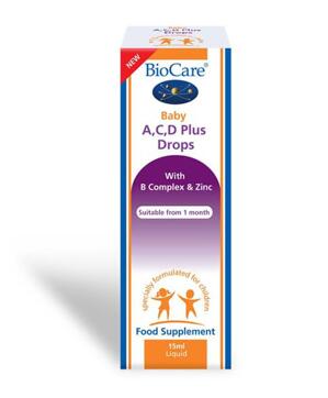 Biocare Baby Bổ Sung Vitamin A, C, D Dạng Giọt Cho Bé, 15ml ( Cho bé từ sơ sinh trở lên)