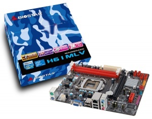 Bo mạch chủ (Mainboard) Biostar H61MLV Ver. 7.0 - Socket 1155, Intel H61, 2 x DIMM, Max 16GB, DDR3