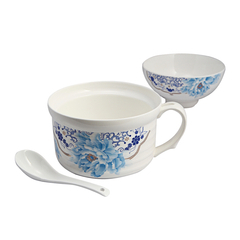 Bộ 1 tô và 1 chén Ceramics Porcelain XD1010-3