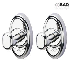 Bộ 2 cái móc treo quần áo gắn trên tường BAO BN311 (INOX 304)