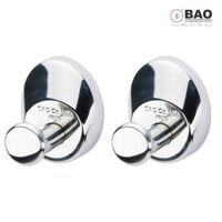 Bộ 2 cái móc treo quần áo gắn trên tường BAO BN321 (INOX 304)