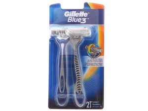 Bộ 2 cây lưỡi dao cạo râu 3 lưỡi Gillette Blue 3