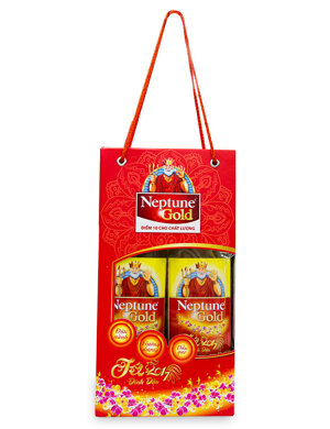 Bộ 2 dầu Dầu ăn Neptune Gold 1L (Bao bì Tết)