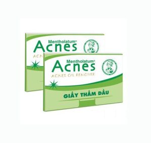 Bộ 2 gói giấy thấm dầu Acnes Oil Remover 100 tờ