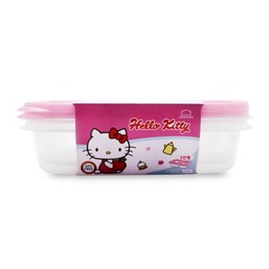 Bộ 2 hộp nhựa 3 ngăn Hello Kitty Lock&Lock LKT802