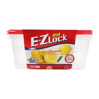 Bộ 2 Hộp Nhựa Ezlock Nắp Đỏ Lock&Lock HLE6824S 390Ml
