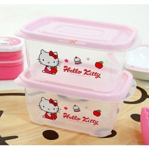 Bộ 2 Hộp Nhựa Hello Kitty Lock & Lock LKT805 - 800 ml