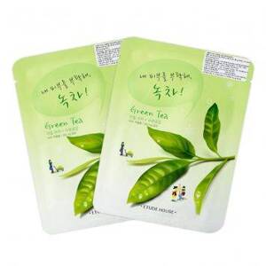 Bộ 2 mặt nạ dưỡng da Etude House I Need You Green Tea Mask Sheet 40g