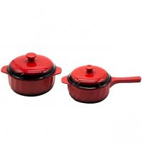 Bộ 2 nồi sứ Royalcooks Red Candy RC-D2 1.5L+2.5L